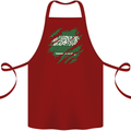 Torn Saudi Arabia Flag Arabian Day Football Cotton Apron 100% Organic Maroon