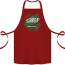 Torn Saudi Arabia Flag Arabian Day Football Cotton Apron 100% Organic Maroon