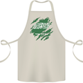 Torn Saudi Arabia Flag Arabian Day Football Cotton Apron 100% Organic Natural