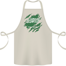 Torn Saudi Arabia Flag Arabian Day Football Cotton Apron 100% Organic Natural