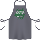 Torn Saudi Arabia Flag Arabian Day Football Cotton Apron 100% Organic Steel
