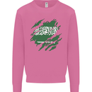 Torn Saudi Arabia Flag Arabian Day Football Mens Sweatshirt Jumper Azalea