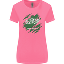 Torn Saudi Arabia Flag Arabian Day Football Womens Wider Cut T-Shirt Azalea