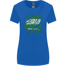 Torn Saudi Arabia Flag Arabian Day Football Womens Wider Cut T-Shirt Royal Blue