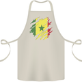 Torn Senegal Flag Senegalese Day Football Cotton Apron 100% Organic Natural