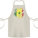 Torn Senegal Flag Senegalese Day Football Cotton Apron 100% Organic Natural