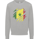 Torn Senegal Flag Senegalese Day Football Mens Sweatshirt Jumper Sports Grey