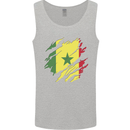 Torn Senegal Flag Senegalese Day Football Mens Vest Tank Top Sports Grey