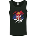 Torn Serbia Flag Serbia Day Football Mens Vest Tank Top Black