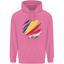 Torn Seychelles Flag Seychellois Day Football Childrens Kids Hoodie Azalea