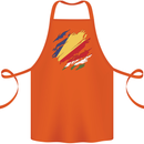 Torn Seychelles Flag Seychellois Day Football Cotton Apron 100% Organic Orange
