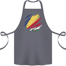 Torn Seychelles Flag Seychellois Day Football Cotton Apron 100% Organic Steel