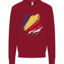 Torn Seychelles Flag Seychellois Day Football Kids Sweatshirt Jumper Red