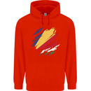Torn Seychelles Flag Seychellois Day Football Mens 80% Cotton Hoodie Bright Red