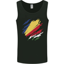 Torn Seychelles Flag Seychellois Day Football Mens Vest Tank Top Black