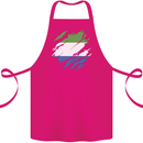 Torn Sierra Leone Flag Leonian Day Football Cotton Apron 100% Organic Pink