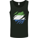 Torn Sierra Leone Flag Leonian Day Football Mens Vest Tank Top Black