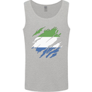 Torn Sierra Leone Flag Leonian Day Football Mens Vest Tank Top Sports Grey