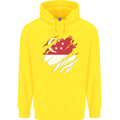 Torn Singapore Flag Singaporean Day Football Childrens Kids Hoodie Yellow
