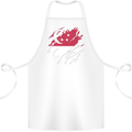 Torn Singapore Flag Singaporean Day Football Cotton Apron 100% Organic White