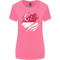 Torn Singapore Flag Singaporean Day Football Womens Wider Cut T-Shirt Azalea