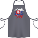 Torn Slovakia Flag Slovakia Day Football Cotton Apron 100% Organic Steel