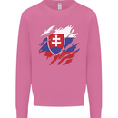 Torn Slovakia Flag Slovakia Day Football Mens Sweatshirt Jumper Azalea