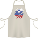 Torn Slovenia Flag Slovenian Day Football Cotton Apron 100% Organic Natural