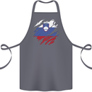 Torn Slovenia Flag Slovenian Day Football Cotton Apron 100% Organic Steel