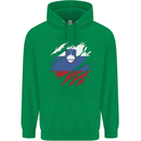 Torn Slovenia Flag Slovenian Day Football Mens 80% Cotton Hoodie Irish Green