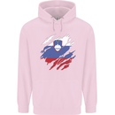 Torn Slovenia Flag Slovenian Day Football Mens 80% Cotton Hoodie Light Pink