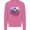 Torn Slovenia Flag Slovenian Day Football Mens Sweatshirt Jumper Azalea