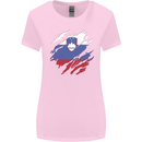 Torn Slovenia Flag Slovenian Day Football Womens Wider Cut T-Shirt Light Pink