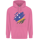 Torn Solomon Islands Flag Day Football Childrens Kids Hoodie Azalea