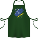 Torn Solomon Islands Flag Day Football Cotton Apron 100% Organic Forest Green