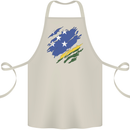 Torn Solomon Islands Flag Day Football Cotton Apron 100% Organic Natural