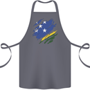Torn Solomon Islands Flag Day Football Cotton Apron 100% Organic Steel