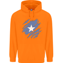 Torn Somalia Flag Somalian Day Football Childrens Kids Hoodie Orange