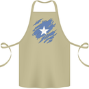 Torn Somalia Flag Somalian Day Football Cotton Apron 100% Organic Khaki