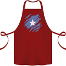 Torn Somalia Flag Somalian Day Football Cotton Apron 100% Organic Maroon