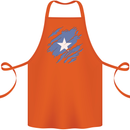 Torn Somalia Flag Somalian Day Football Cotton Apron 100% Organic Orange