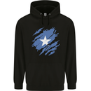 Torn Somalia Flag Somalian Day Football Mens 80% Cotton Hoodie Black