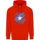 Torn Somalia Flag Somalian Day Football Mens 80% Cotton Hoodie Bright Red