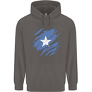 Torn Somalia Flag Somalian Day Football Mens 80% Cotton Hoodie Charcoal