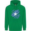 Torn Somalia Flag Somalian Day Football Mens 80% Cotton Hoodie Irish Green