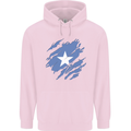 Torn Somalia Flag Somalian Day Football Mens 80% Cotton Hoodie Light Pink