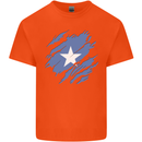 Torn Somalia Flag Somalian Day Football Mens Cotton T-Shirt Tee Top Orange
