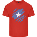 Torn Somalia Flag Somalian Day Football Mens Cotton T-Shirt Tee Top Red