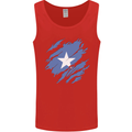Torn Somalia Flag Somalian Day Football Mens Vest Tank Top Red
