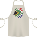Torn South African Flag Africa Day Football Cotton Apron 100% Organic Natural